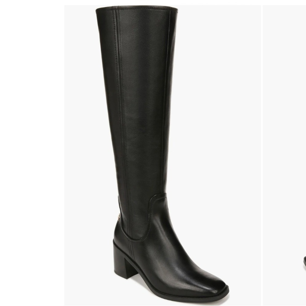 27 Edit Naturalizer Size 9 WC Wide Calf Black Leather Tall‎ Boots NEW Edda $265